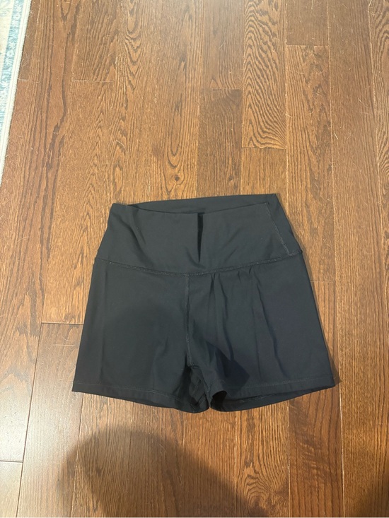 Pants - Women’s High-Waist Black Athletic Shorts